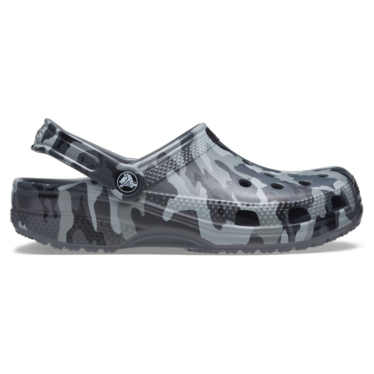 Saboti Crocs Classic Printed Camo Clog Gri - Slate Grey/Multi - imagine 3